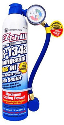 Interdynamics MAC-134 EZ Chill Refrigerant Refill with Charging Hose and Gauge - 18 oz.