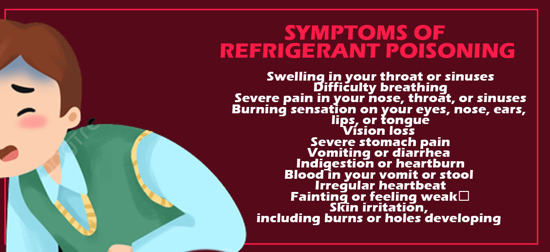 symptoms of refrigerant poisoning